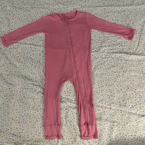 KYTE baby pink zippered romper